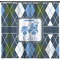 Blue Argyle Shower Curtain - 71" x 74" (Personalized)