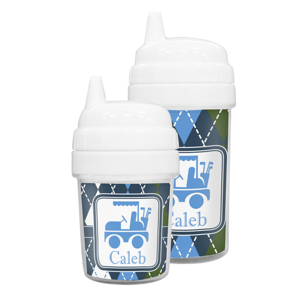 Blue Argyle Sippy Cups