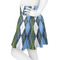 Blue Argyle Skater Skirt - Side