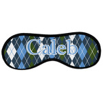 Blue Argyle Sleeping Eye Masks - Large (Personalized)