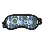Blue Argyle Sleeping Eye Mask - Small (Personalized)