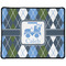 Blue Argyle Large Gaming Mouse Pad - 12.5" x 10" (Personalized)