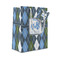 Blue Argyle Small Gift Bag - Front/Main