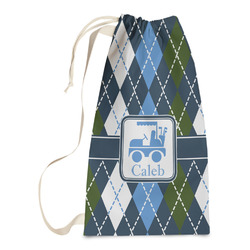 Blue Argyle Laundry Bags - Small (Personalized)