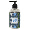 Blue Argyle Plastic Soap / Lotion Dispenser (8 oz - Small - Black) (Personalized)
