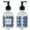 Blue Argyle Glass Soap/Lotion Dispenser - Approval