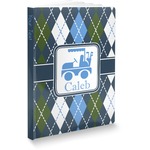 Blue Argyle Softbound Notebook - 7.25" x 10" (Personalized)