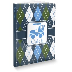 Blue Argyle Softbound Notebook (Personalized)