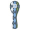 Blue Argyle Ceramic Spoon Rest (Personalized)