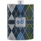 Blue Argyle Stainless Steel Flask