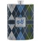 Blue Argyle Stainless Steel Flask (Personalized)