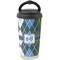 Blue Argyle Stainless Steel Travel Cup
