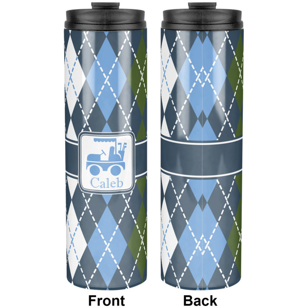 Blue Argyle Stainless Steel Tumbler 20 Oz - Approval