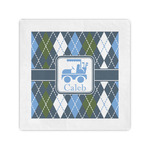 Blue Argyle Cocktail Napkins (Personalized)