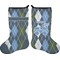 Blue Argyle Stocking - Double-Sided - Approval