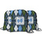 Blue Argyle String Backpack - MAIN