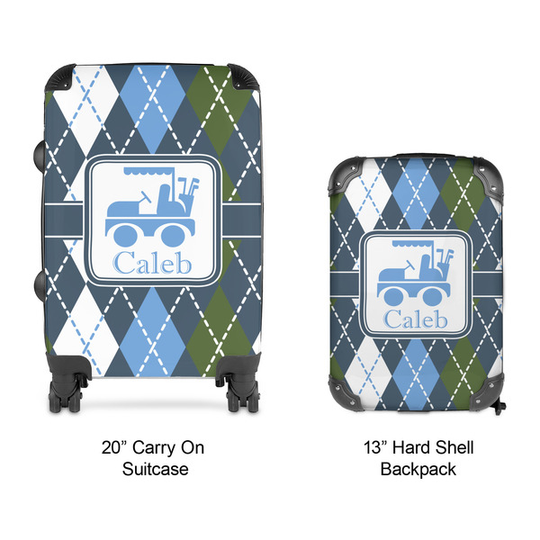 Blue Argyle Suitcase Set 4 - APPROVAL