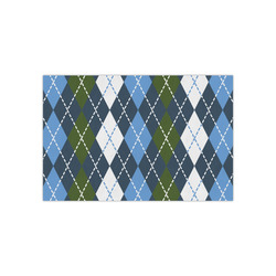 Blue Argyle Small Tissue Papers Sheets - Heavyweight