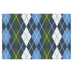 Blue Argyle Tissue Paper Sheets - X-Large - Heavyweight