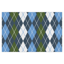Blue Argyle X-Large Tissue Papers Sheets - Heavyweight