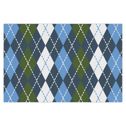 Blue Argyle Tissue Paper Sheets - X-Large - Heavyweight