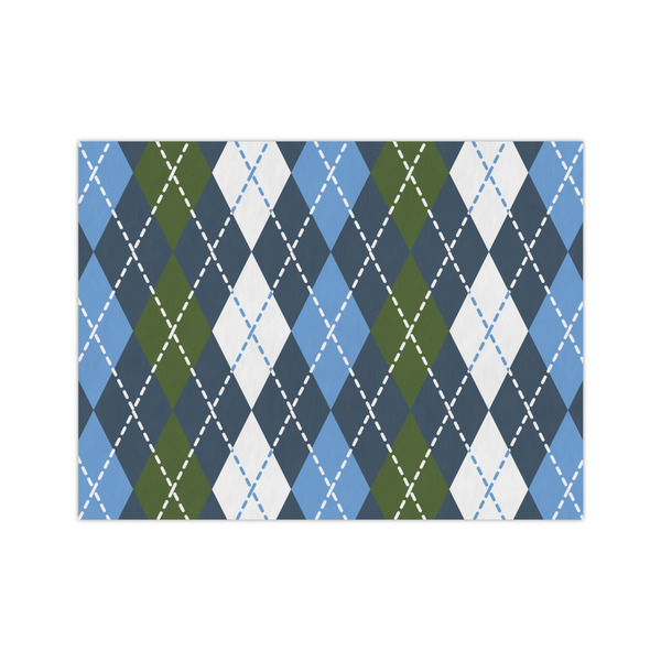 Custom Blue Argyle Tissue Paper Sheets - Medium - Lightweight