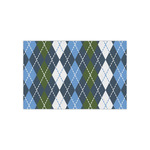 Blue Argyle Tissue Paper Sheets - Small - Lightweight