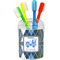 Blue Argyle Toothbrush Holder (Personalized)