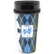 Blue Argyle Acrylic Travel Mug without Handle (Personalized)