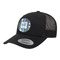 Blue Argyle Trucker Hat - Black (Personalized)