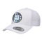 Blue Argyle Trucker Hat - White (Personalized)