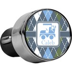 Blue Argyle USB Car Charger (Personalized)