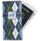 Blue Argyle Travel Document Holder
