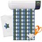 Blue Argyle Heat Transfer Vinyl Sheet (12"x18")
