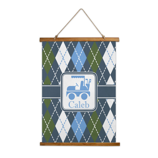 Custom Blue Argyle Wall Hanging Tapestry (Personalized)