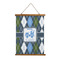 Blue Argyle Wall Hanging Tapestry (Personalized)
