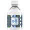 Blue Argyle Water Bottle Label - Single Front