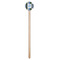 Blue Argyle Wooden 7.5" Stir Stick - Round - Single Stick