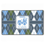 Blue Argyle XXL Gaming Mouse Pad - 24" x 14" (Personalized)