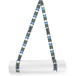 Blue Argyle Yoga Mat Strap (Personalized)
