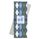 Blue Argyle Yoga Mat Towel (Personalized)
