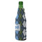 Blue Argyle Zipper Bottle Cooler - ANGLE (bottle)