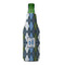 Blue Argyle Zipper Bottle Cooler - FRONT (bottle)