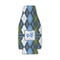 Blue Argyle Zipper Bottle Cooler (Personalized)