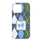 Blue Argyle iPhone 13 Pro Case - Back