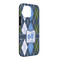 Blue Argyle iPhone 13 Pro Max Tough Case - Angle