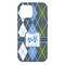 Blue Argyle iPhone 13 Pro Max Tough Case - Back