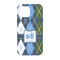 Blue Argyle iPhone 13 Pro Tough Case - Back
