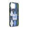 Blue Argyle iPhone 13 Tough Case - Angle