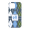 Blue Argyle iPhone 13 Tough Case - Back